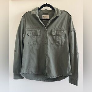 Garage Structured Button Up Shirt